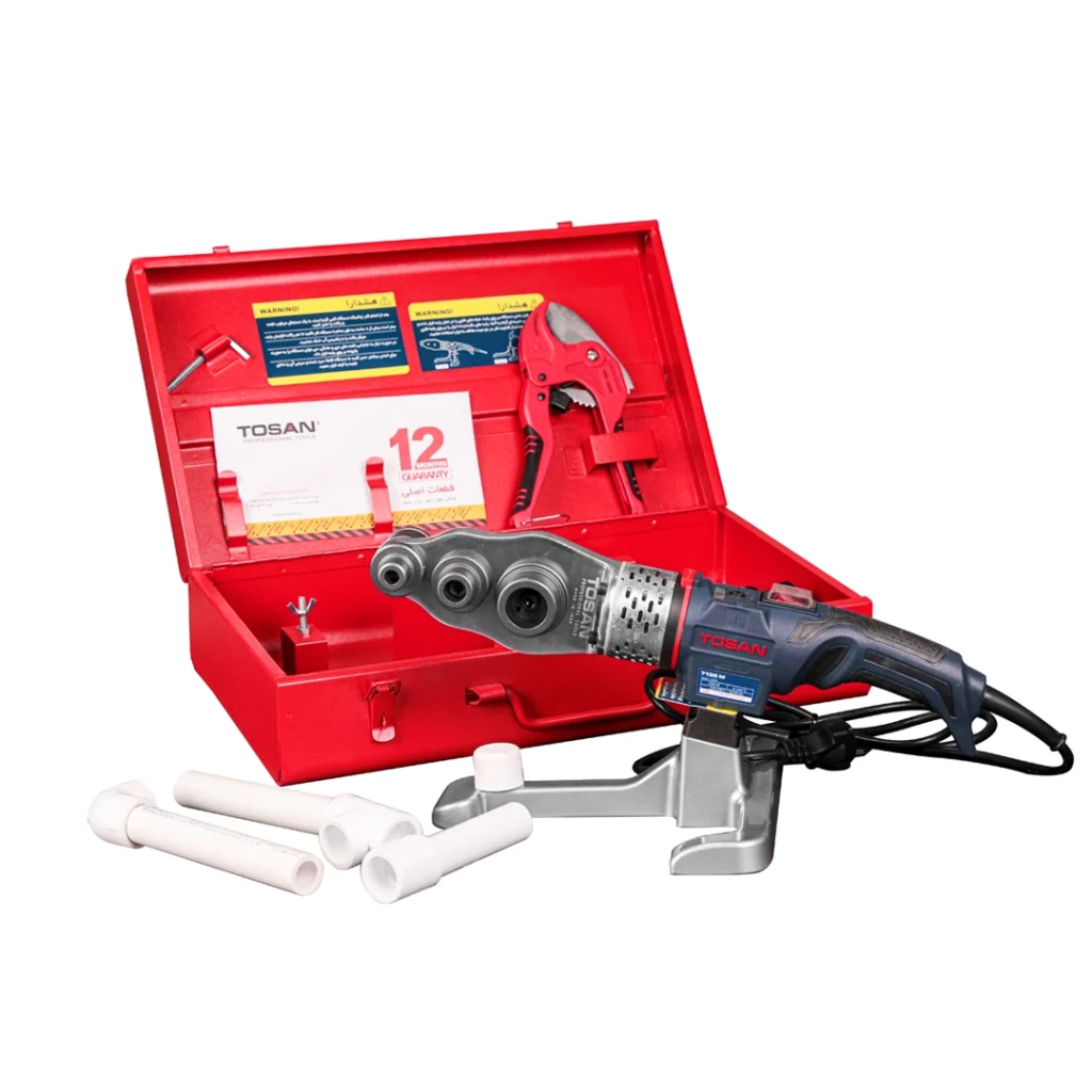 تصویر جوش لوله پلاستیکی به همراه جعبه فلزی توسن مدل 7135M 