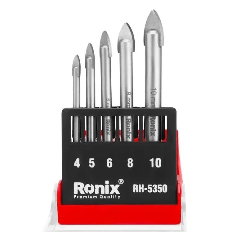 ست مته شیشه رونیکس مدل RH-5350 شامل ۵ عدد